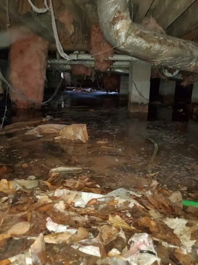 Crawl space flood assessment for Commercial Water Damage Restoration in Medical Lake